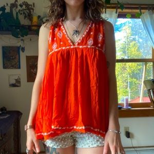 Free People embroidered tunic